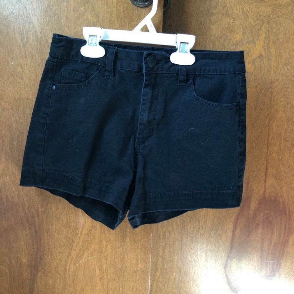 Black short shorts